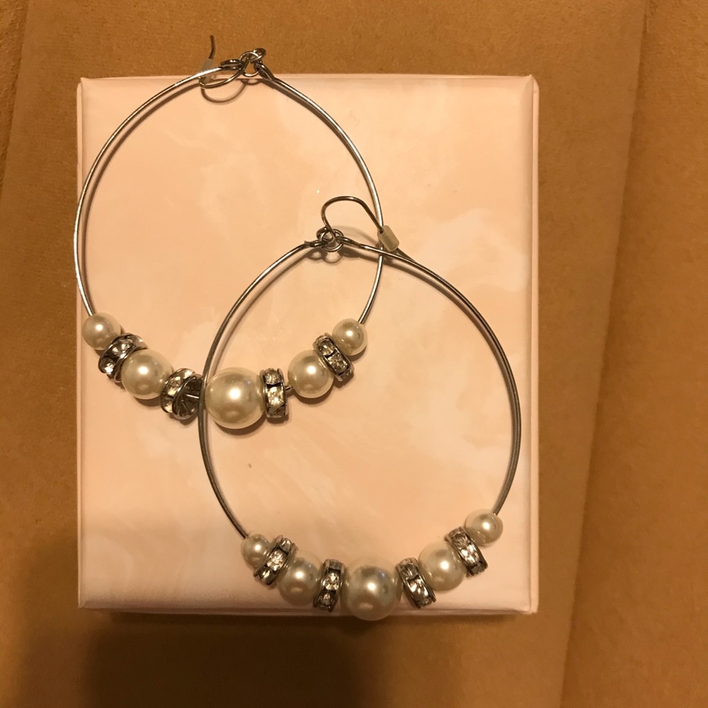 Pearl Hoop Earring